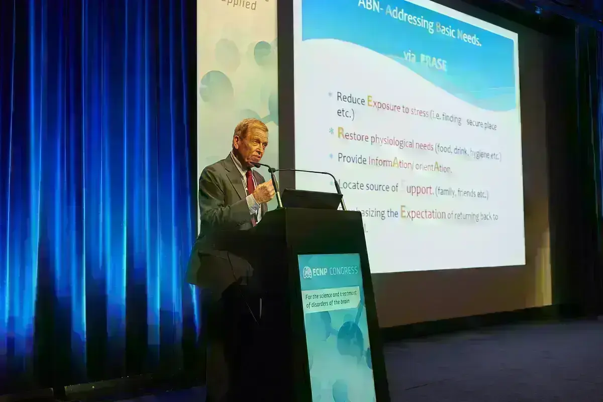 Dr. Joseph Zohar talking