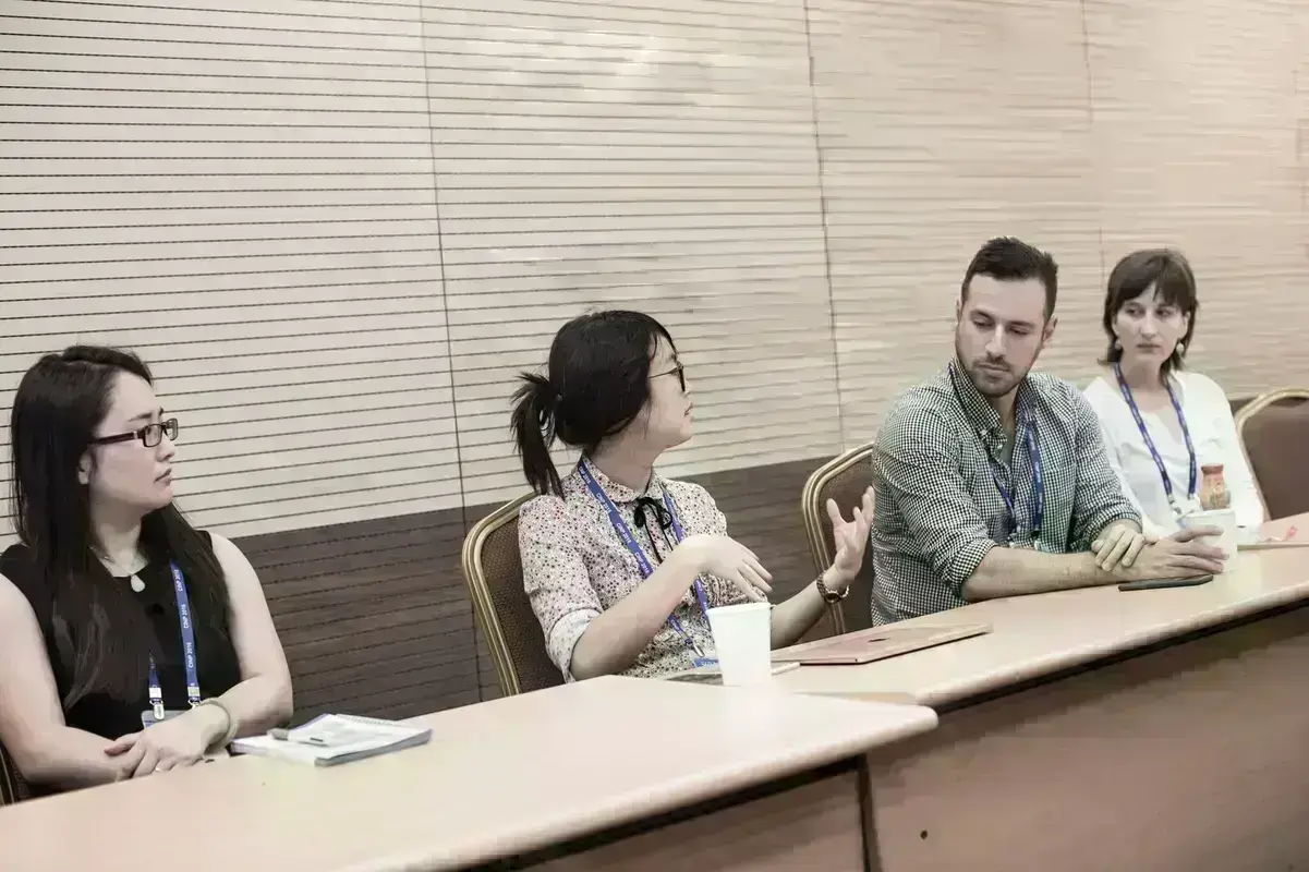 Psychiatry students talking depression.